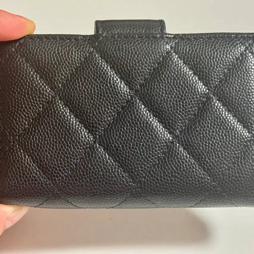[BUNJANG] Chanel Black Caviar Card Wallet / 샤넬 블랙 캐비어 카드지갑