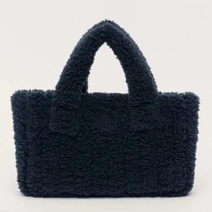 [BUNJANG] Ciene Shearling Bear Padding Bag (Navy) / 시엔느 시어링 베어 패딩백(네이비)