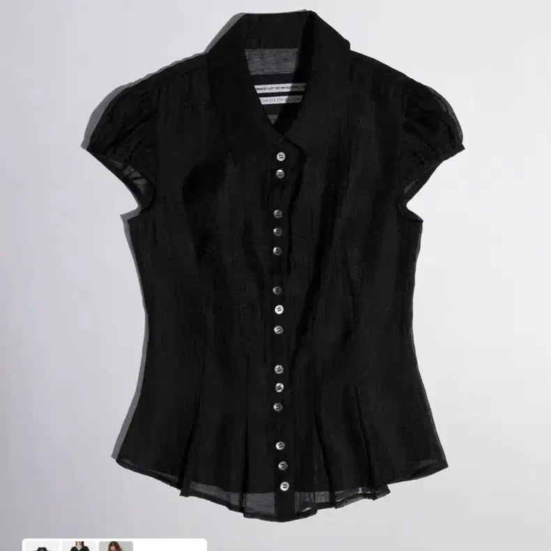 [BUNJANG] Sculptor Sheer Blouse S / 스컬프터 쉬어 블라우스 S