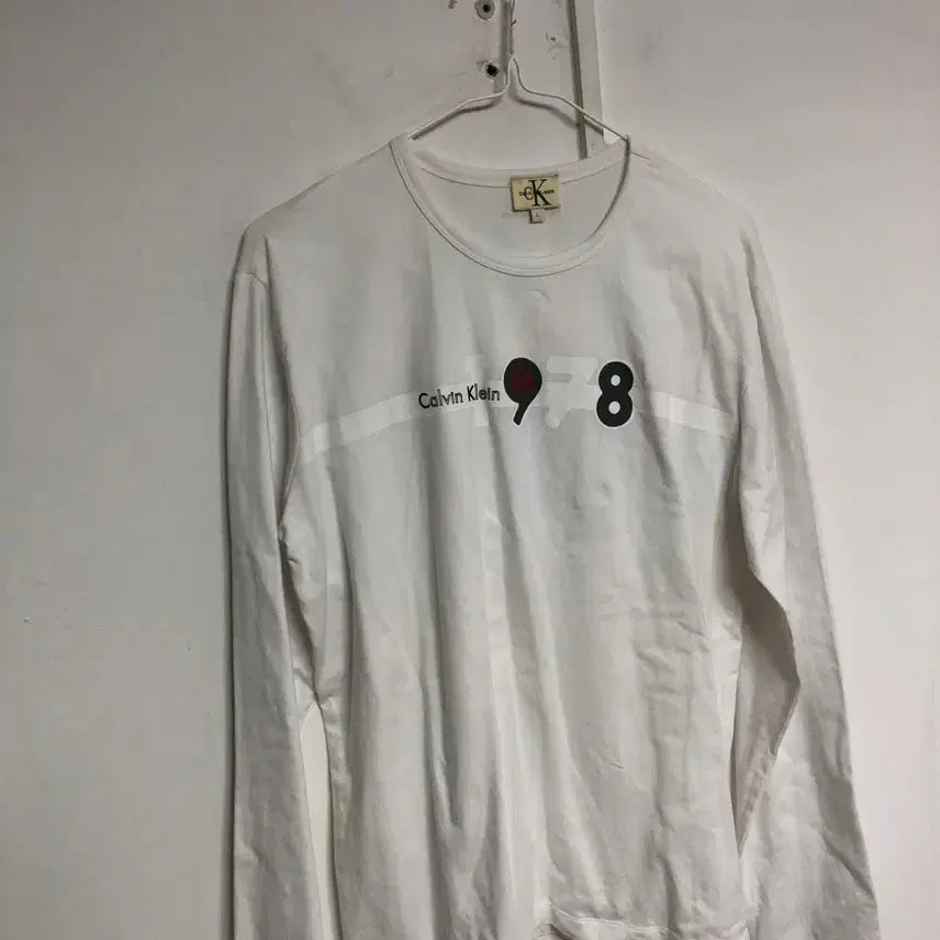 [BUNJANG] Calvin Klein Men's Long Sleeve T-Shirt 100L / 캘빈클라인 남성 봄가을 긴팔티 100L@9980