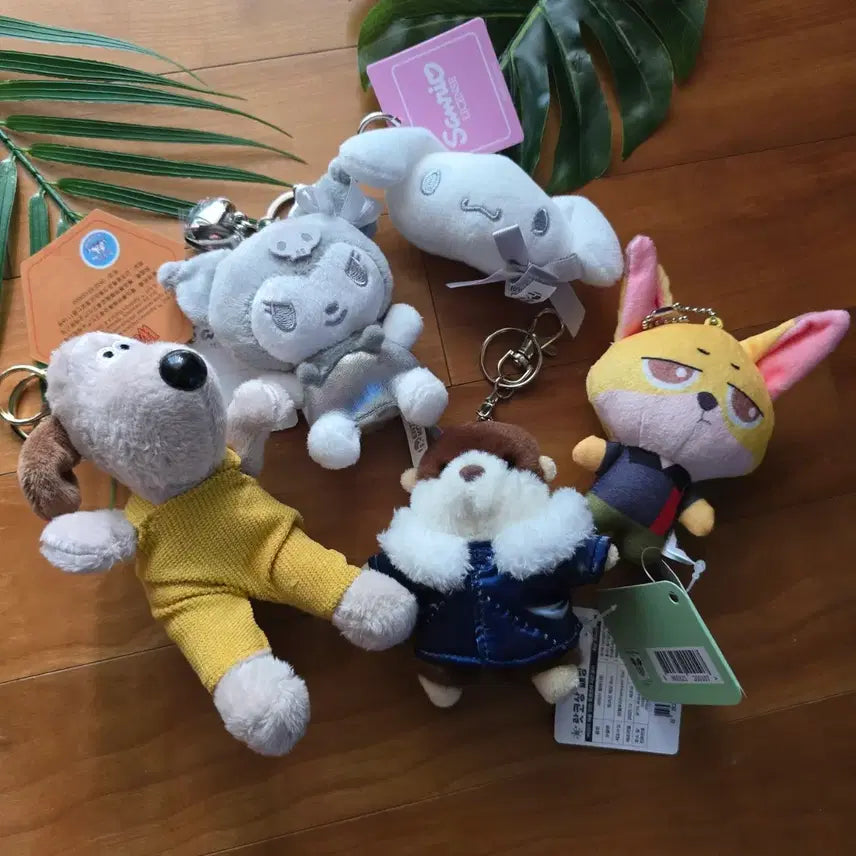 [BUNJANG] Kuromi Zootopia UsoUso Keyring / 쿠로미 주토피아 우소우소 인형 키링 - New