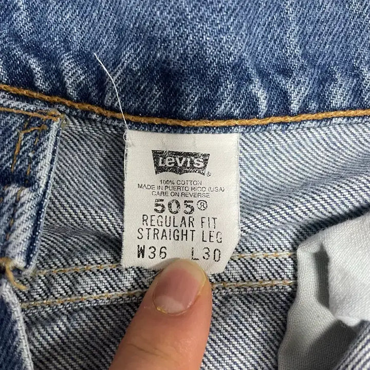 [BUNJANG] Levi's 505 Vintage Jeans / levis 빈티지 505 36/30 실 34 made in usa