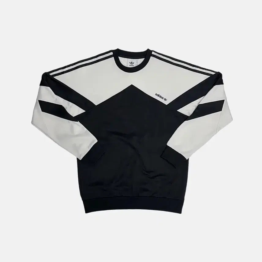 [BUNJANG] Adidas Palmstone Crewneck Sweatshirt / 아디다스 팜스톤 크루넥 맨투맨 흰검