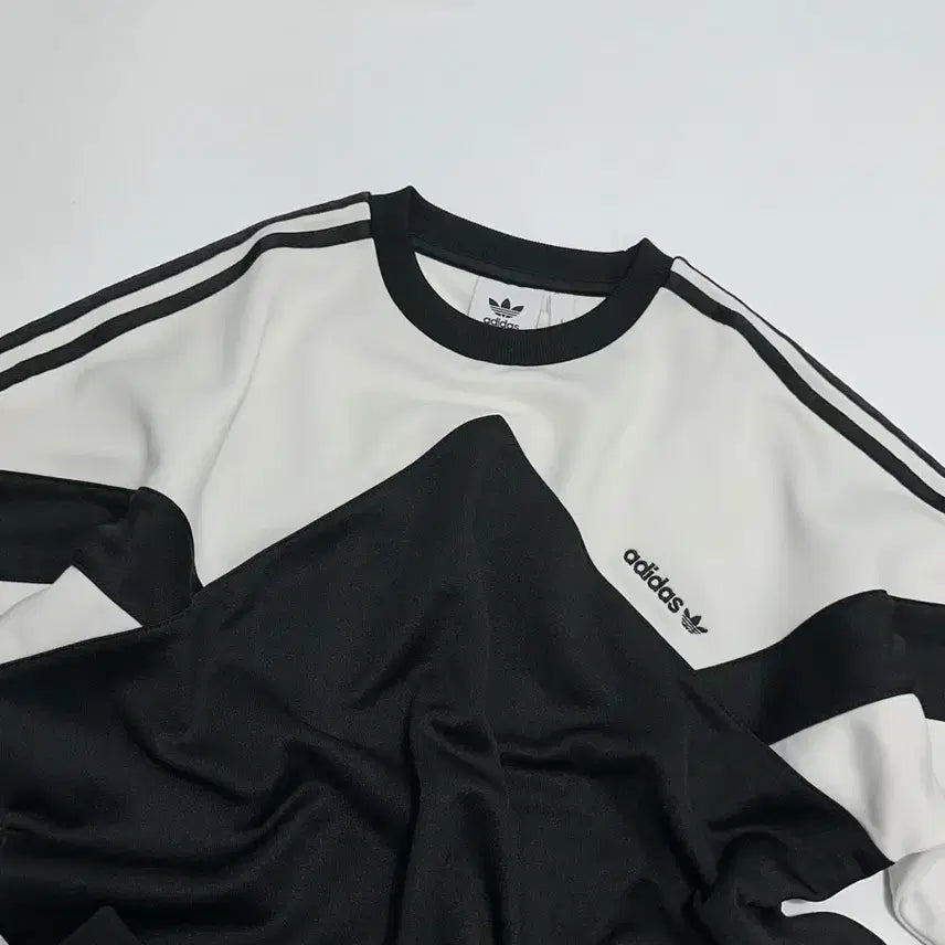 [BUNJANG] Adidas Palmstone Crewneck Sweatshirt / 아디다스 팜스톤 크루넥 맨투맨 흰검