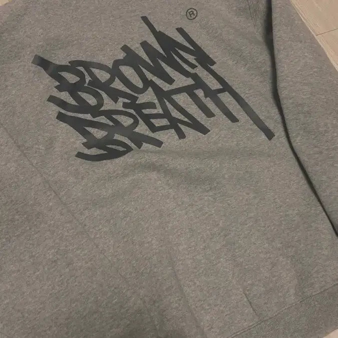 [BUNJANG] Brownbreath Gray Hoodie S / 브라운브레스 그레이 후드티 S