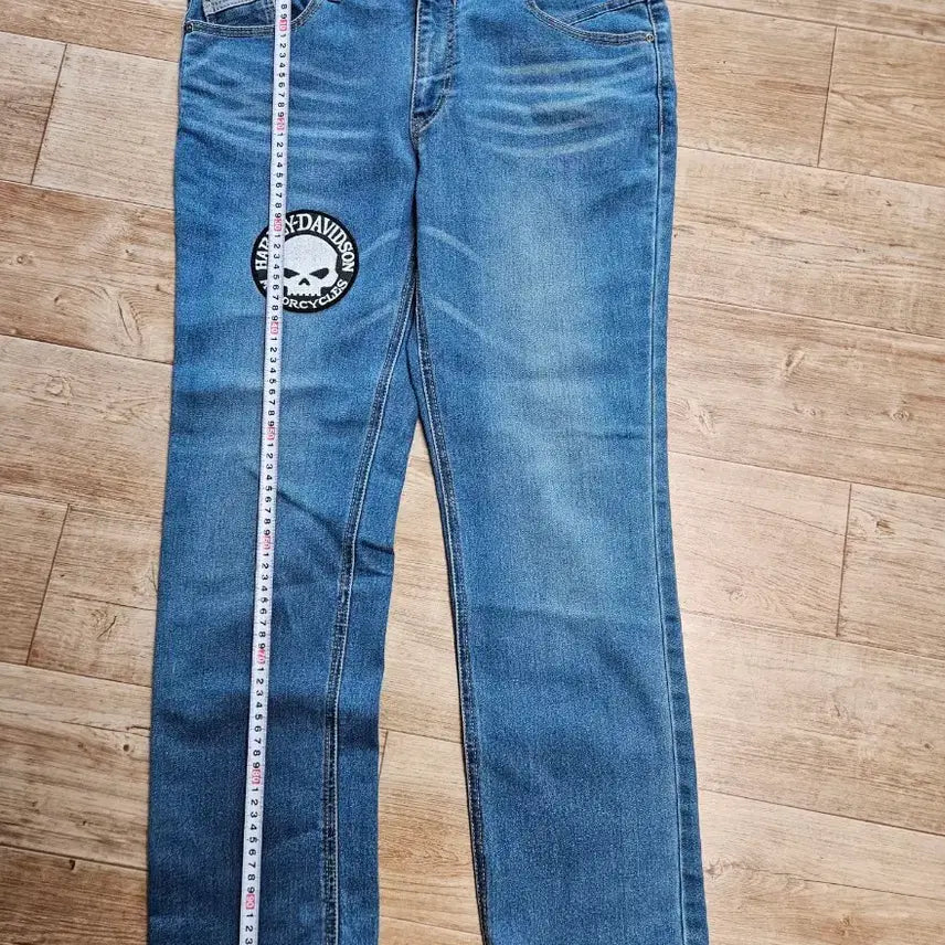 [BUNJANG] Black Skull Printed Denim Pants / 디올 블랙 스컬 프린팅 데님 팬츠1+청바지1