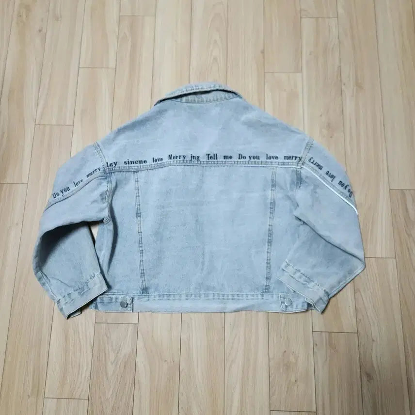 [BUNJANG] Tomboy Cropped Denim Jacket / 여 톰보이 루즈핏 크롭 데님 스티치 청자켓 ㅡ 55~66