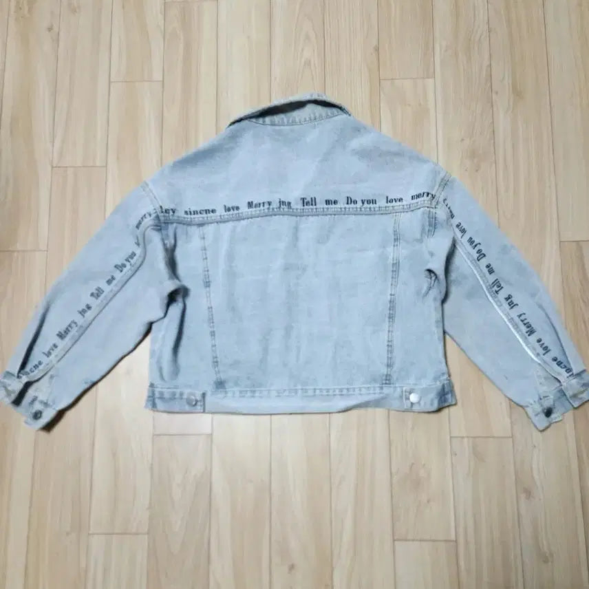 [BUNJANG] Tomboy Cropped Denim Jacket / 여 톰보이 루즈핏 크롭 데님 스티치 청자켓 ㅡ 55~66