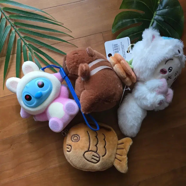 [BUNJANG] Stitch Munjeongui Gwiyoemi Capybara Keyring / 스티치 먼작귀 카피바라 인형 키링 - New