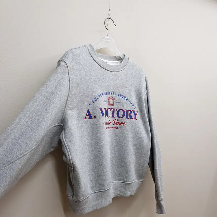 [BUNJANG] System 2021 Lettering Print Sweatshirt / 한섬 시스템 2021 레터링 프린트 맨투맨 F사이즈