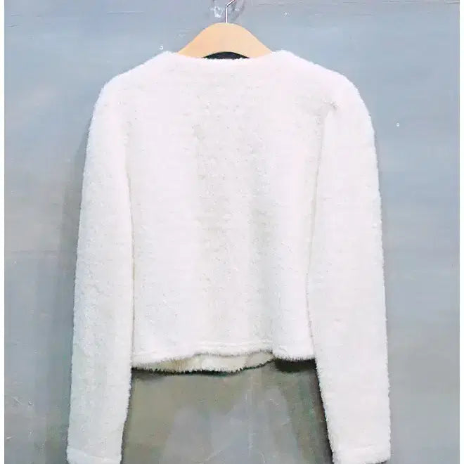 [BUNJANG] 8Seconds Knit Round Neck Jacket (Women F/85-160) / 에잇세컨즈 부클 니트 라운드넥 자켓 (여성F/85-160)
