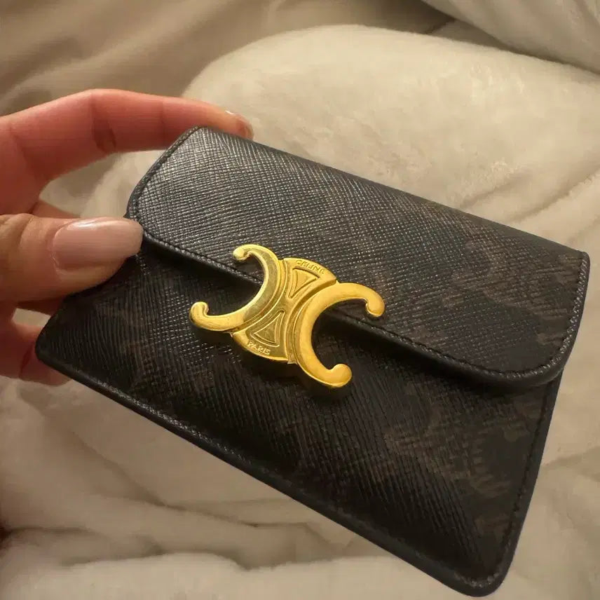 [BUNJANG] Celine Triomphe Card Wallet Canvas / 셀린느 트리옹프 카드지갑 캔버스