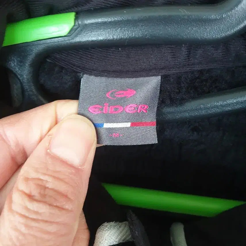 [BUNJANG] Aider Fleece Jacket / 아이더 블랙/화이트 뽀글이 플리스 자켓