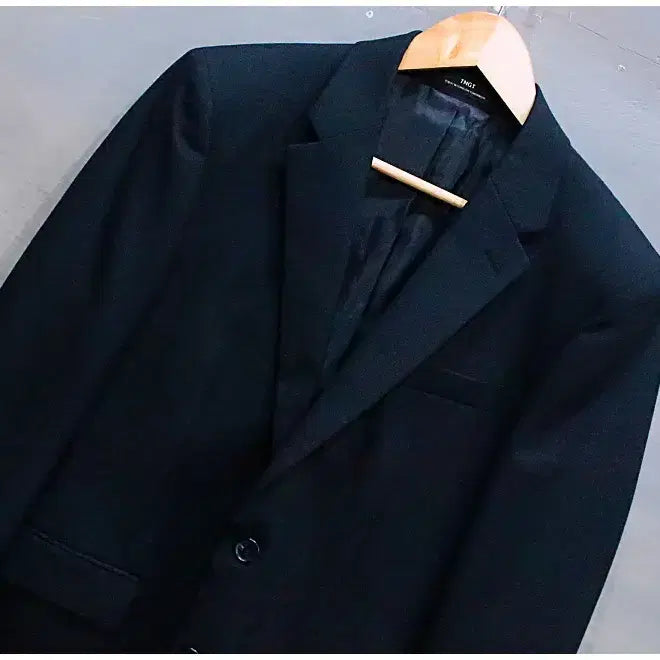 [BUNJANG] TNGT Black Blazer Suit Set (Men's 97/78) / TNGT 블랙 스트레치 블레이져 슈트 셋업 (남성97/78)