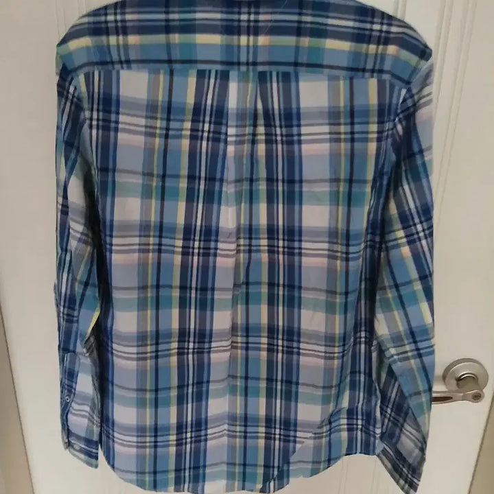 [BUNJANG] Tommy Hilfiger Blue Check Shirt (Size 100) / 타미힐피거 블루 체크 셔츠 남방  100