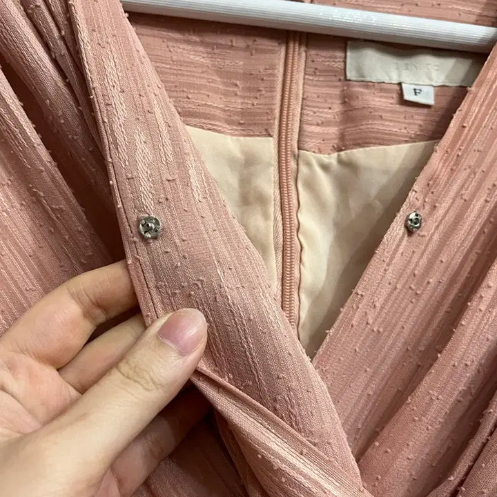 [BUNJANG] Benito Wrap Dress Pink / 베니토 랩 원피스 핑크