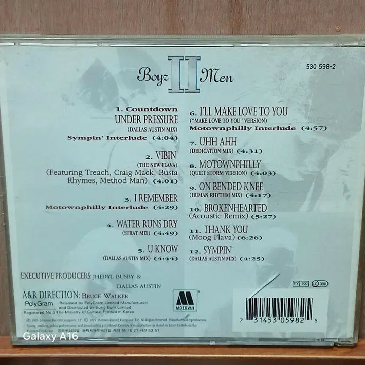 [BUNJANG] Boys II Men Remix CD / 보이즈 투 멘 리믹스 CD