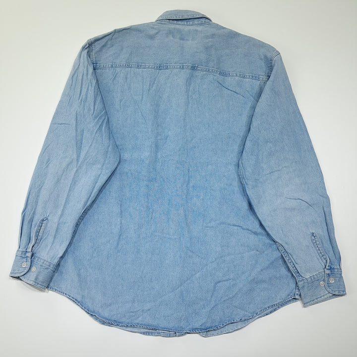 [BUNJANG] Harley Davidson 00s Button-Down Denim Shirt / CL588 L 할리데이비슨 00s 홍콩판 버튼다운 데님셔츠