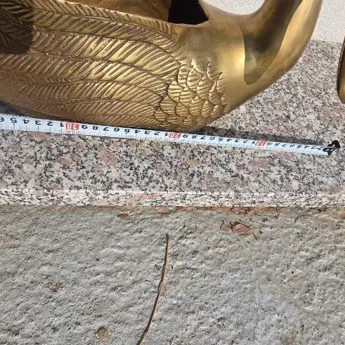 [BUNJANG] Brass Swan Ornament Planter / 황동 백조 장식 화분