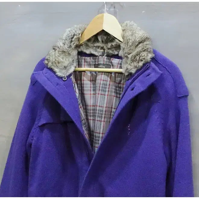 [BUNJANG] Hazzys Rabbit Fur Padded Heavy Wool Knit Zip-Up Cardigan (Men's 100) / 00s 헤지스 토끼털 패딩 헤비울 니트 집업 가디건 (남성100)