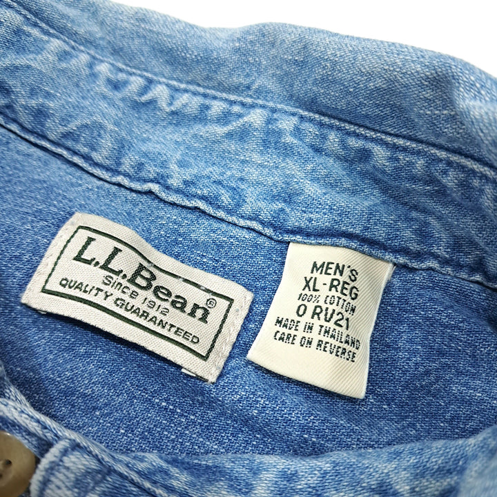 [BUNJANG] L.L.Bean 90s Button-Down Denim Shirt / CL590 XL 엘엘빈 90s 버튼다운 클래식 데님셔츠 남방