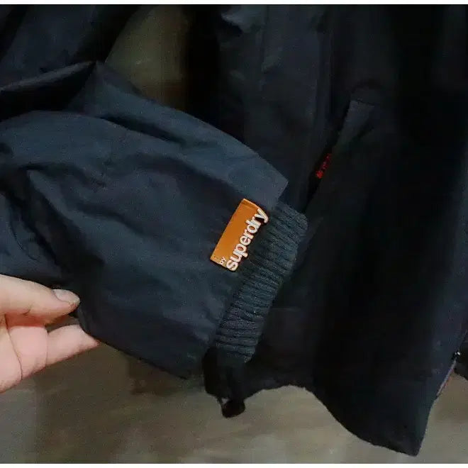 [BUNJANG] Superdry Double Black Label Windbreaker Jacket (Men's XL) / 슈퍼드라이 더블 블랙라벨 3중 집업 바람막이 자켓 (남성XL)