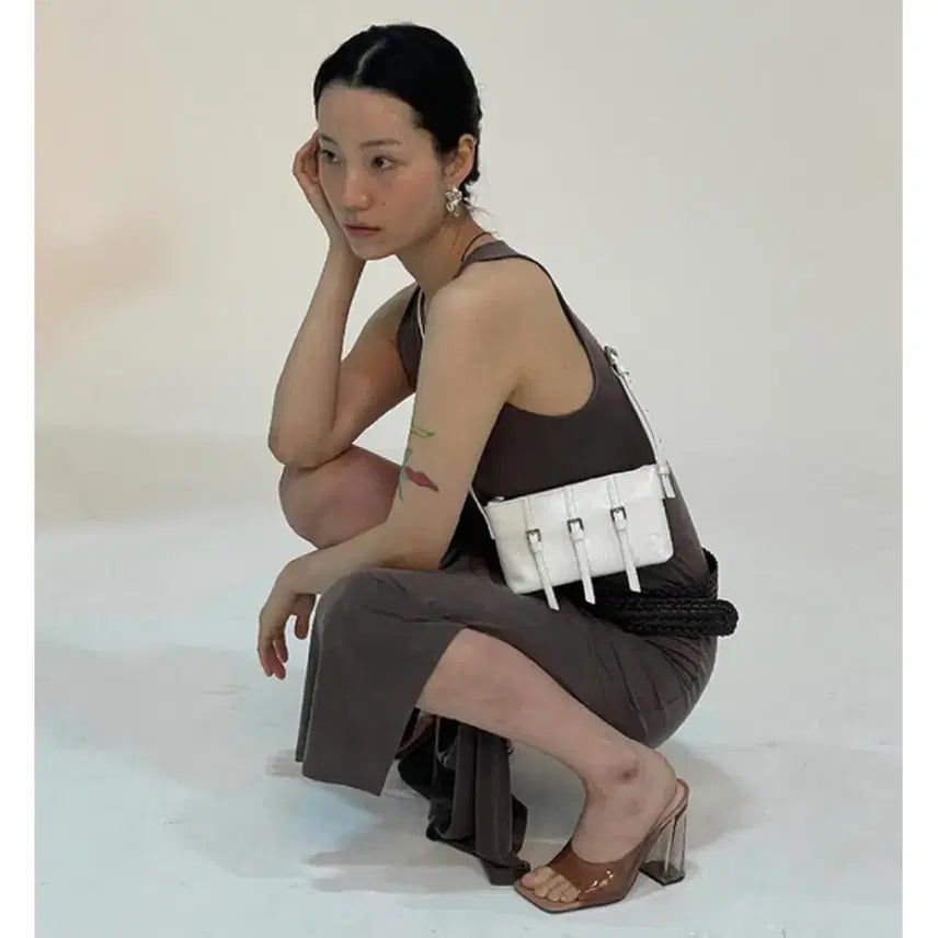 [BUNJANG] Colossins Square Bag (White) / 콜로신스 스퀘어백(화이트)