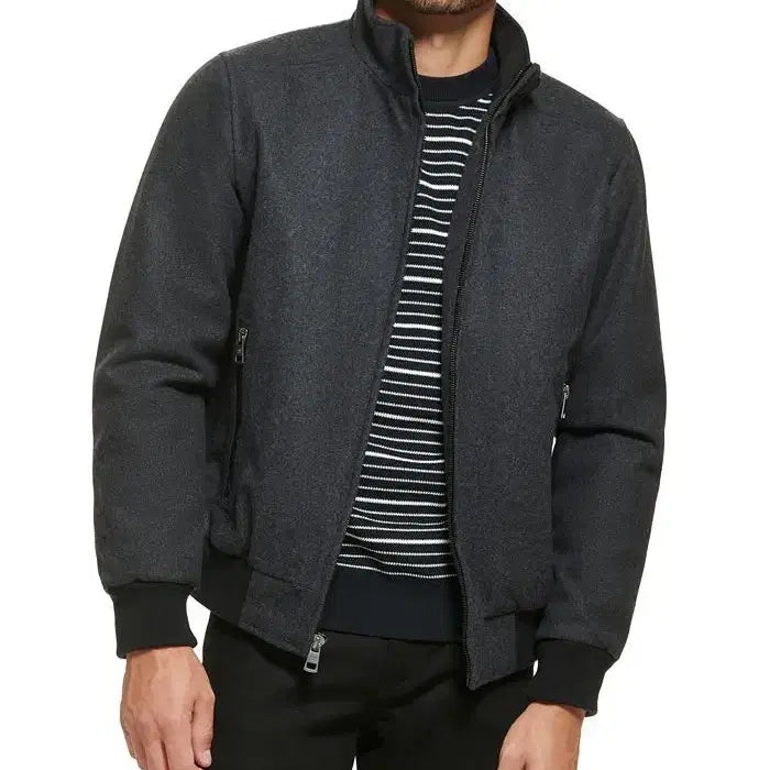 [BUNJANG] Calvin Klein Wool Bomber Jacket (Men's L) / 캘빈클라인 안감누빔 울 봄버 자켓 (남성L)