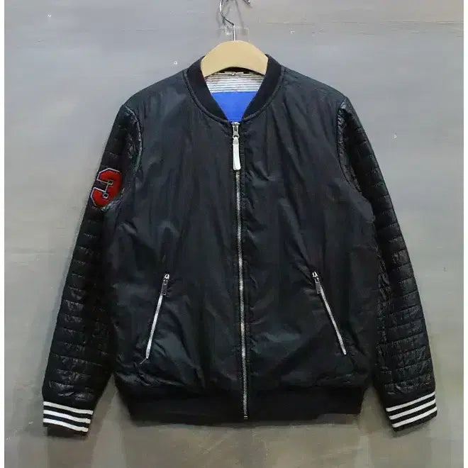 [BUNJANG] Adidas Old School Padded Blouson Jacket (Women's 95) / 아디다스 올드스쿨 패딩 블루종 점퍼 (여성95)