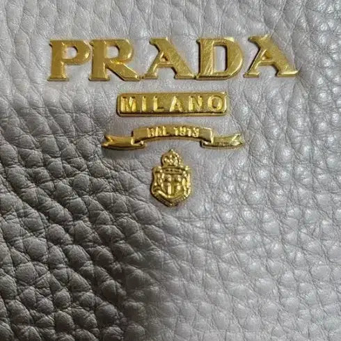 [BUNJANG] Prada Vitello Daino 2-Way Tote/Shoulder Bag Gray / 프라다 비텔로 다이노 2웨이 토트백/숄더백 그레이