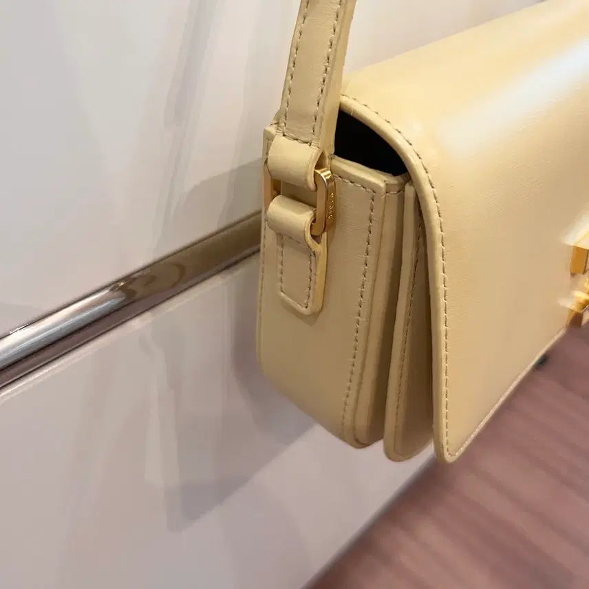 [BUNJANG] TIME Real Leather Shoulder Bag / 타임 리얼 레더 숄더백 TIME 한섬 가방