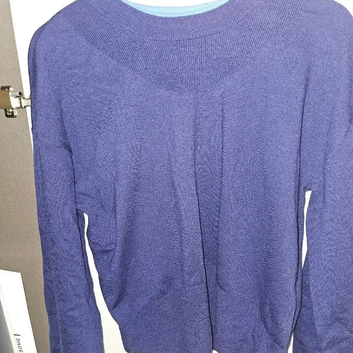[BUNJANG] System Navy Knit Sweater / 한섬 시스템 니트 네이비