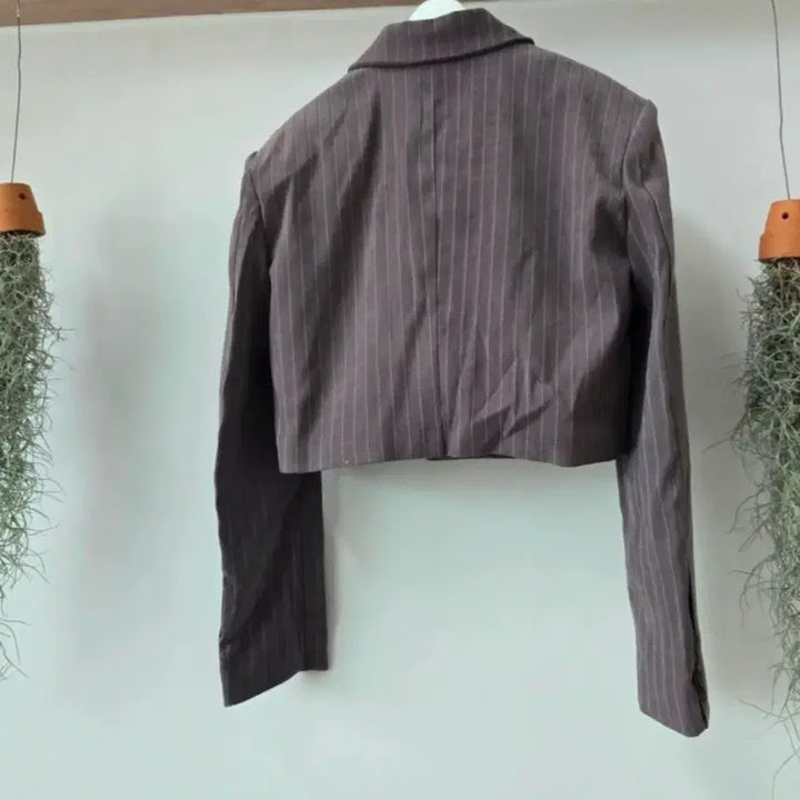 [BUNJANG] ASKHAKI Striped Crop Jacket / (새옷) ASKHAKI 스트라이프 크롭 자켓 55~66사이즈