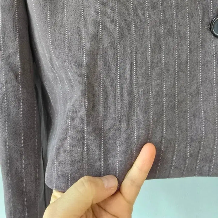 [BUNJANG] ASKHAKI Striped Crop Jacket / (새옷) ASKHAKI 스트라이프 크롭 자켓 55~66사이즈
