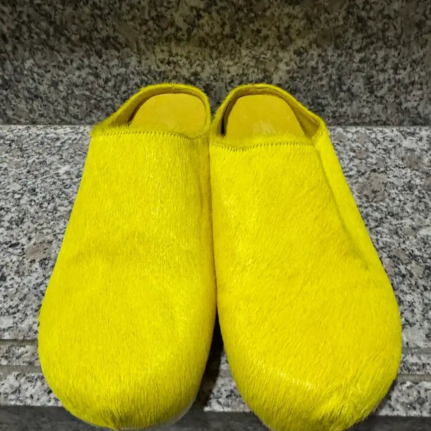 [BUNJANG] Lemon Hairly Leather Mule (Size 265) / 레몬 헤어리 레더 뮬 265 사이즈 (거의새것!)
