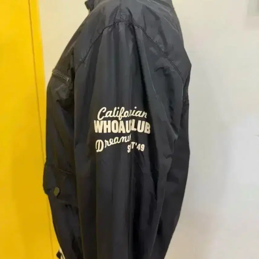 [BUNJANG] WHO.A.U Black Nylon Zip-Up Jumper / 후아유 WHO.A.U 블랙 나일론 집업 점퍼 L / 봄가을 간절기 스트릿