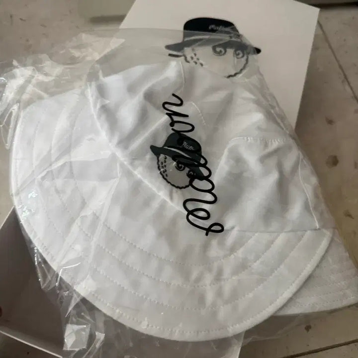 [BUNJANG] Malbon Golf Bucket Hat White / 말본 골프 버킷햇 화이트 새상품