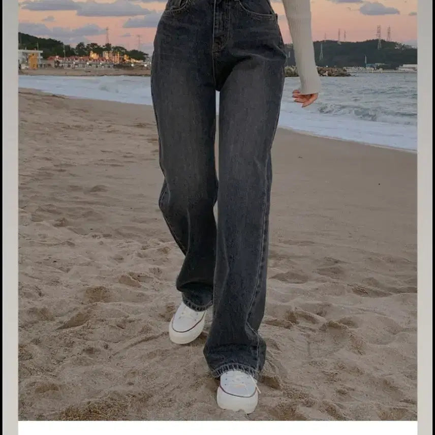 [BUNJANG] Hiniqu Kanto Wide Jeans (Medium) / 히니크 칸토와이드진청m