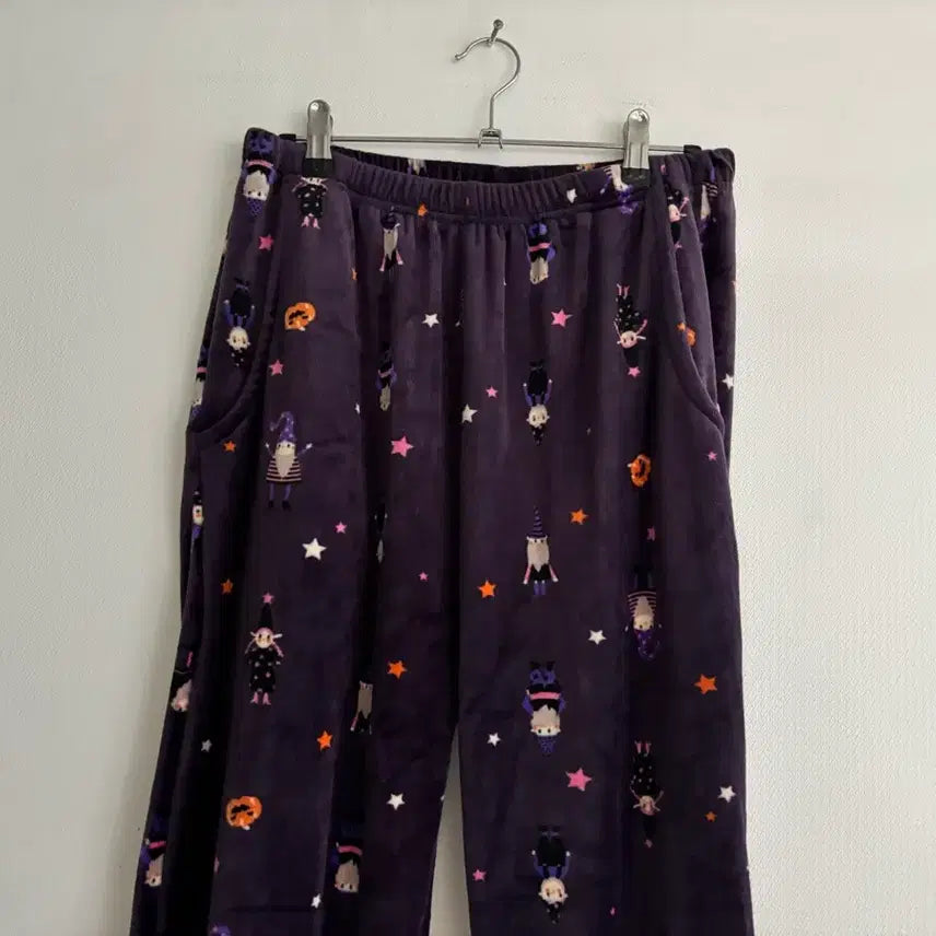 [BUNJANG] Velvet Pattern Pajama Pants / 패턴잠옷 바지 벨벳