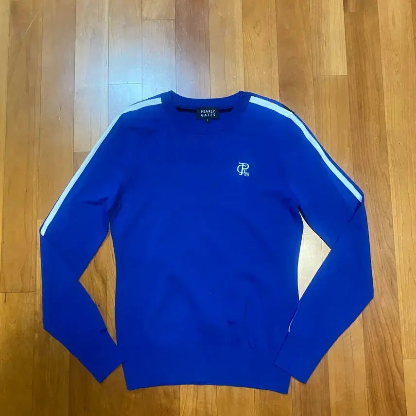 [BUNJANG] Paris Date Women's Lettering Jacquard Knit Top / 파리데이트여성백레터링자카드배색라인니트1(55반)