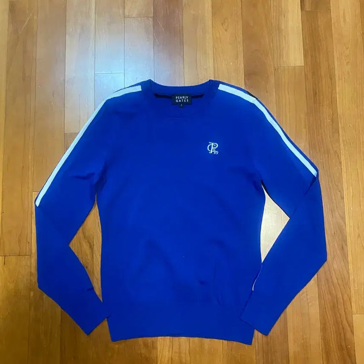 [BUNJANG] Paris Date Women's Lettering Jacquard Knit Top / 파리데이트여성백레터링자카드배색라인니트1(55반)