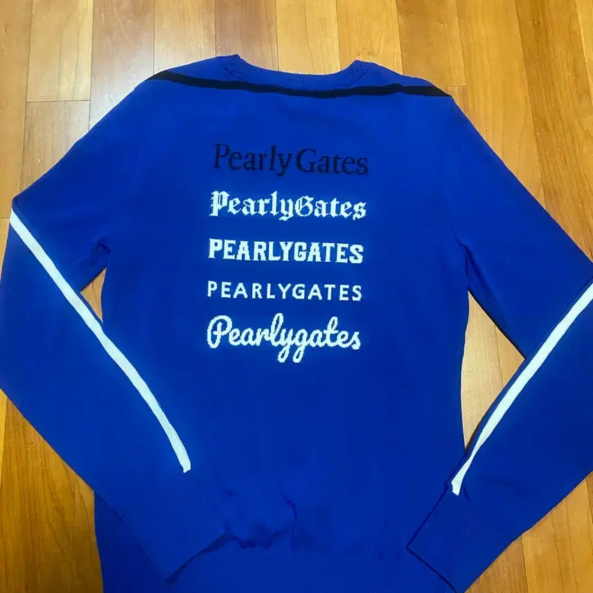 [BUNJANG] Paris Date Women's Lettering Jacquard Knit Top / 파리데이트여성백레터링자카드배색라인니트1(55반)