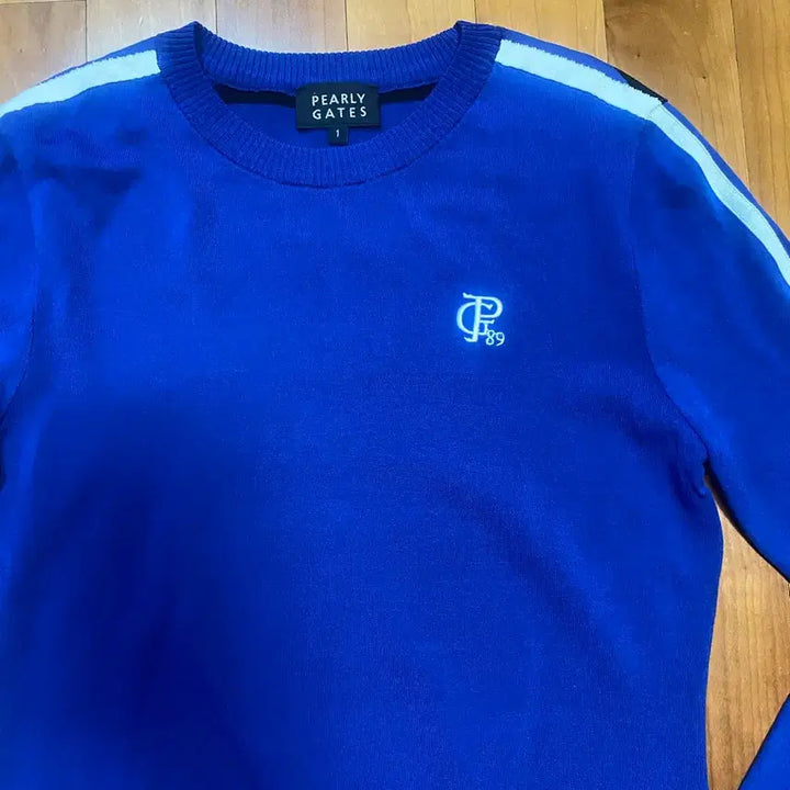 [BUNJANG] Paris Date Women's Lettering Jacquard Knit Top / 파리데이트여성백레터링자카드배색라인니트1(55반)