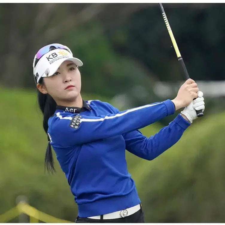 [BUNJANG] Paris Date Women's Lettering Jacquard Knit Top / 파리데이트여성백레터링자카드배색라인니트1(55반)