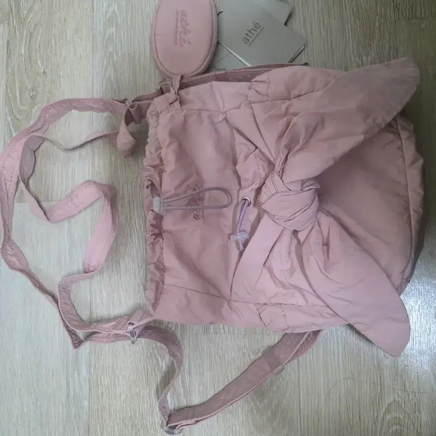 [BUNJANG] A.T.E. Vanessa Bruno Le Bon Pink Ribbon Petite Backpack/Shoulder Bag / 아떼 바네사브루노 (르봉) 핑크 리본 쁘띠 백팩 겸 숄더백