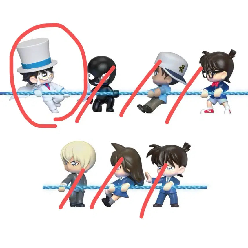 [BUNJANG] Kaito Kid Detective Conan Tug-of-War Series Figure / 괴도키드 명탐정 코난 줄다리기 시리즈 피규어