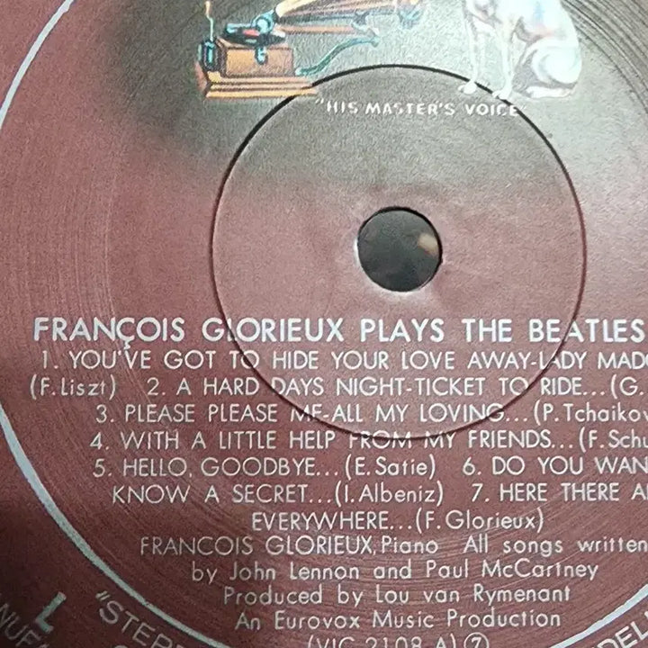 [BUNJANG] Francois Glorieux Beatles LP / 비틀즈 피아노 연주곡  LP