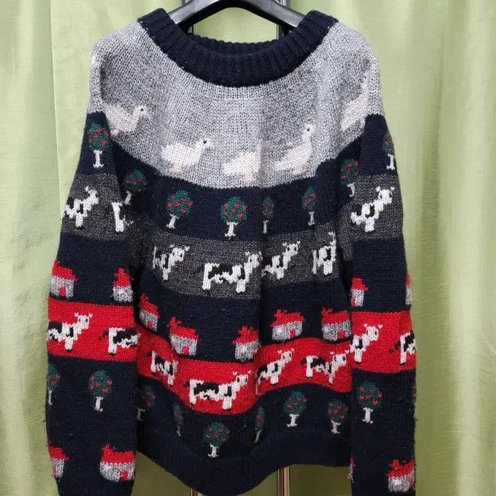 [BUNJANG] Yeori Fit Pattern Knit Sweater / 여리핏 패턴 니트 / 겨울에 입기 딱 좋은 데일리템