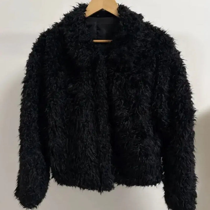 [BUNJANG] Puff Collar Fur Jacket / 뽀글이 양털 카라 퍼 자켓