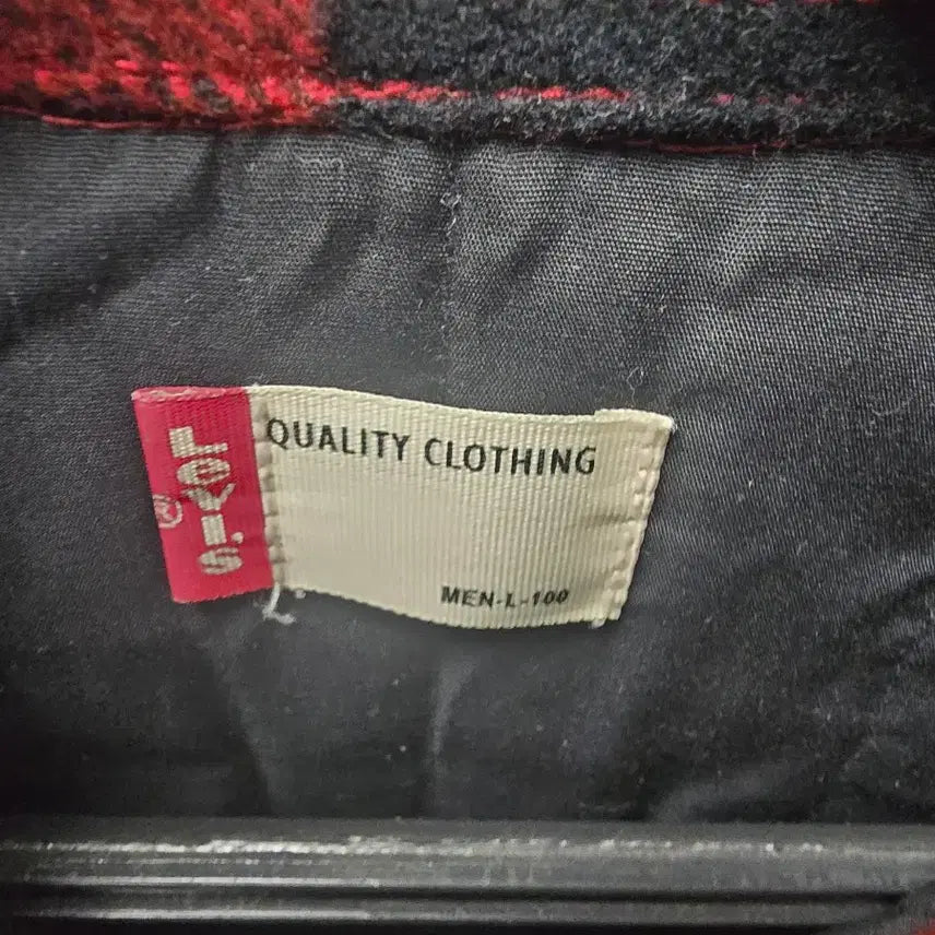 [BUNJANG] Levi's Red/Black Checkered Shirt Jacket / 리바이스 레드/블랙 체크 셔츠 자켓
